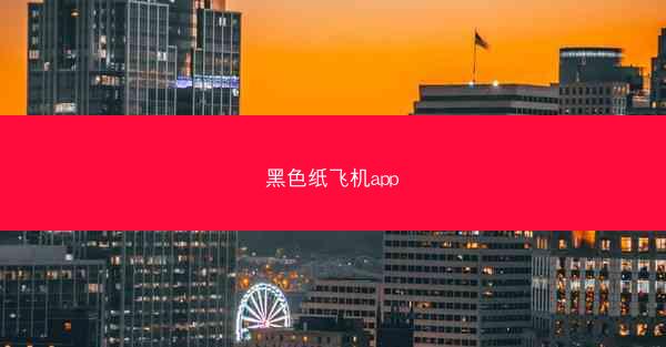 黑色纸飞机app