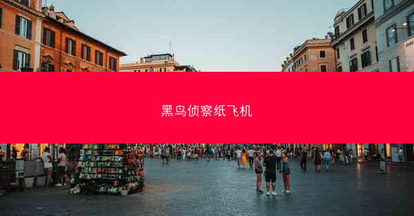 黑鸟侦察纸飞机