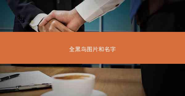 全黑鸟图片和名字
