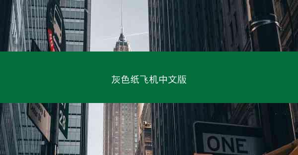 灰色纸飞机中文版