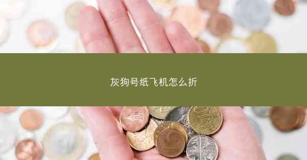 灰狗号纸飞机怎么折