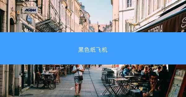 黑色纸飞机